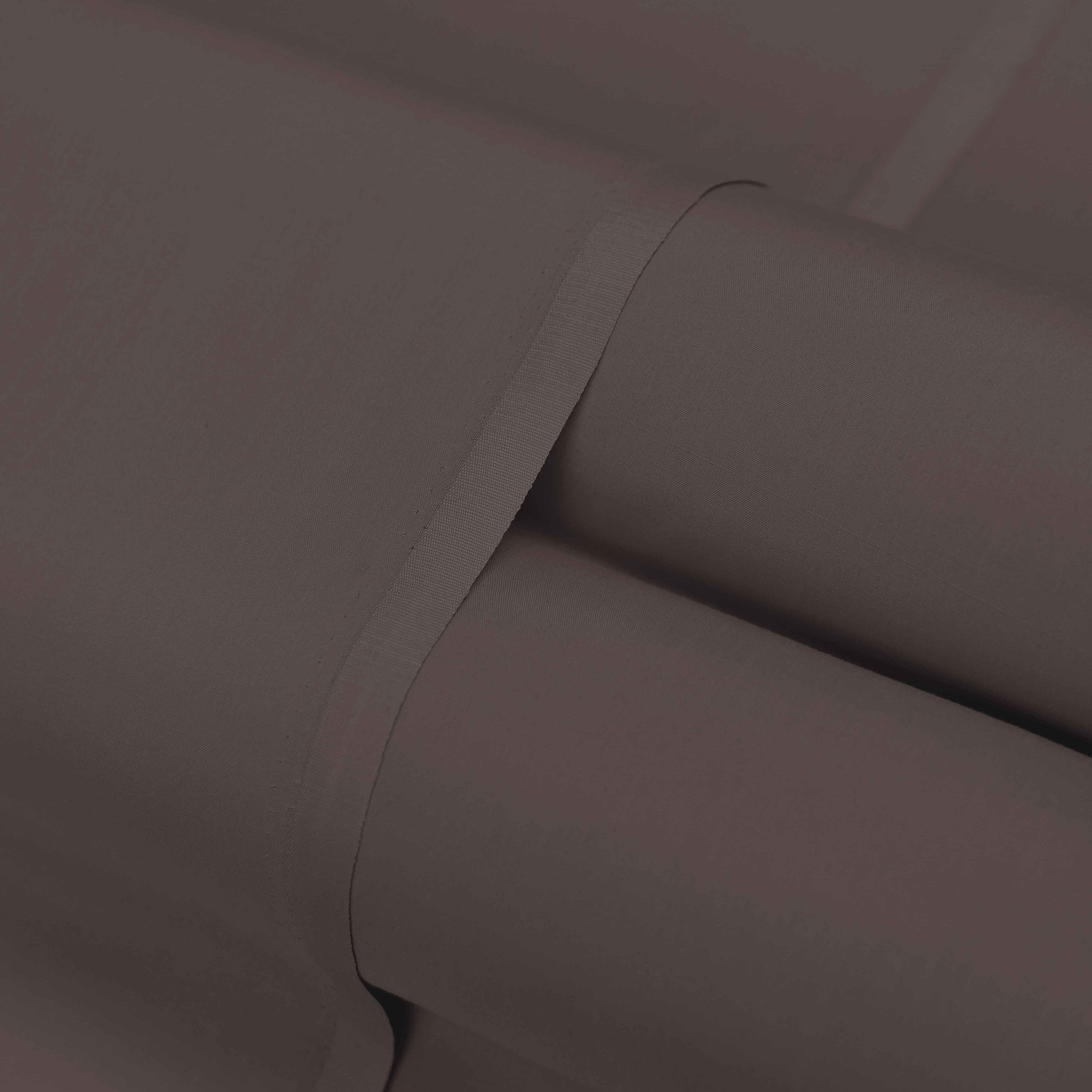 Close-up of brown fabric with a subtle texture